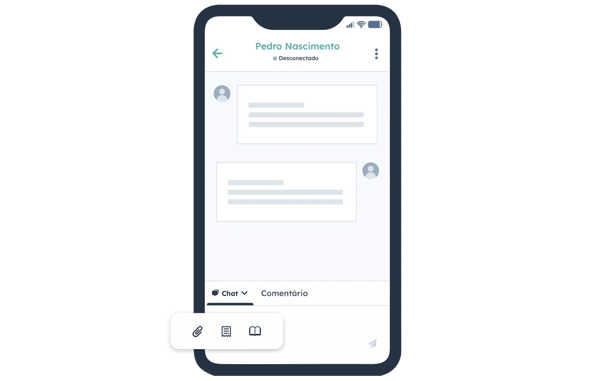captura de tela mostra modelo de priorização de chamadas no aplicativo de SAC mobile da HubSpot