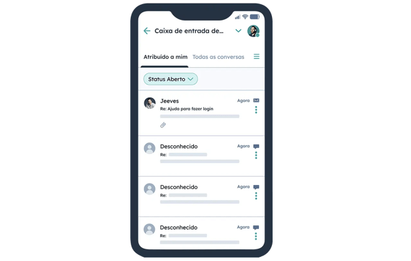 acesse os dados da sua central de atendimento de qualquer lugar com o atendimento ao cliente via celular da HubSpot