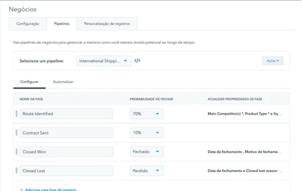 ambiente de teste sandbox HubSpot