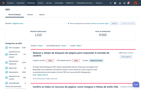 ferramentas de SEO para otimizar seu conteúdo - HubSpot 