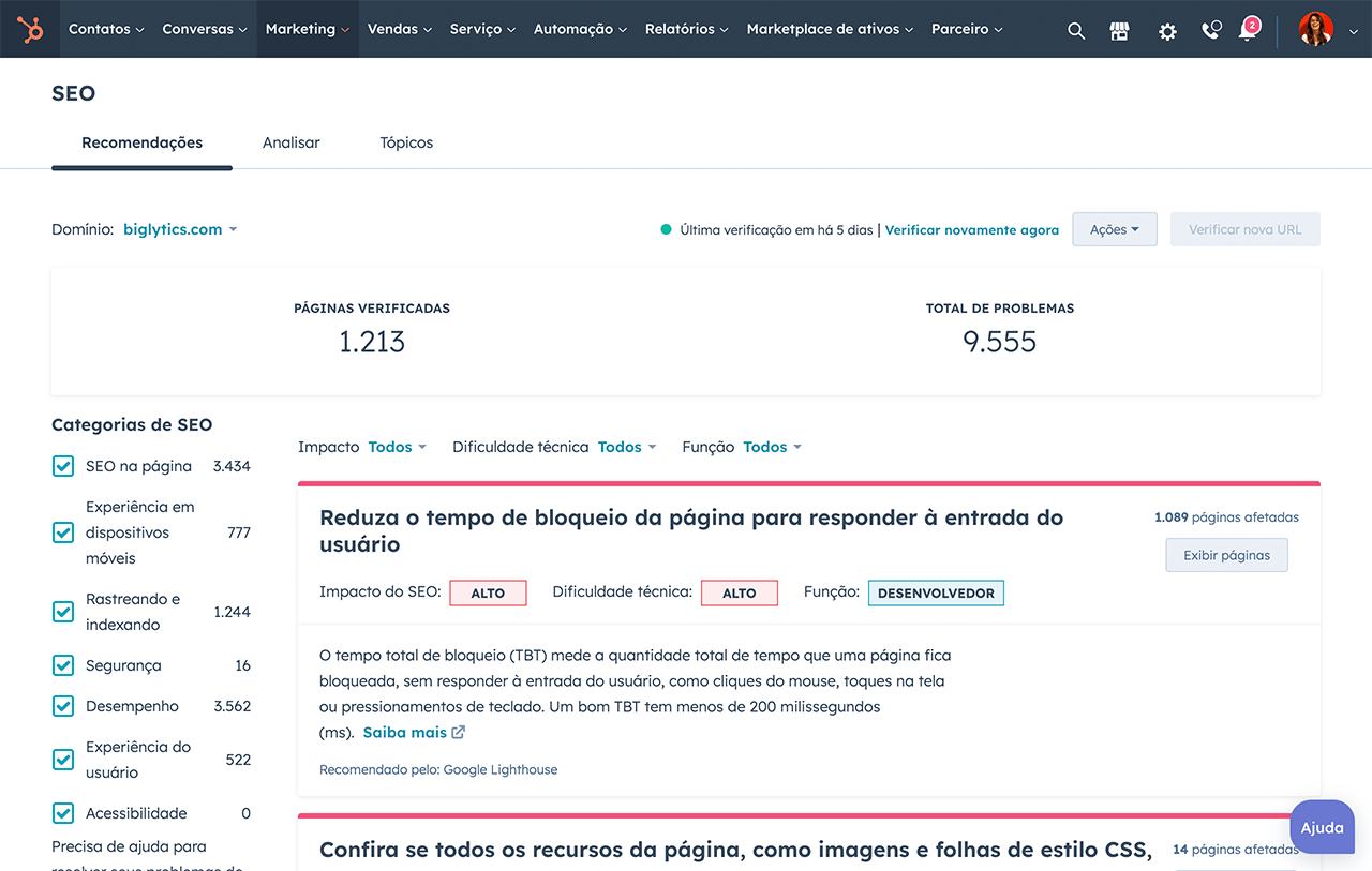 ferramentas de SEO para otimizar seu conteúdo - HubSpot 