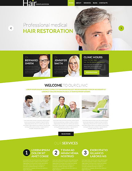 Hair Transplant Clinic WordPress Theme