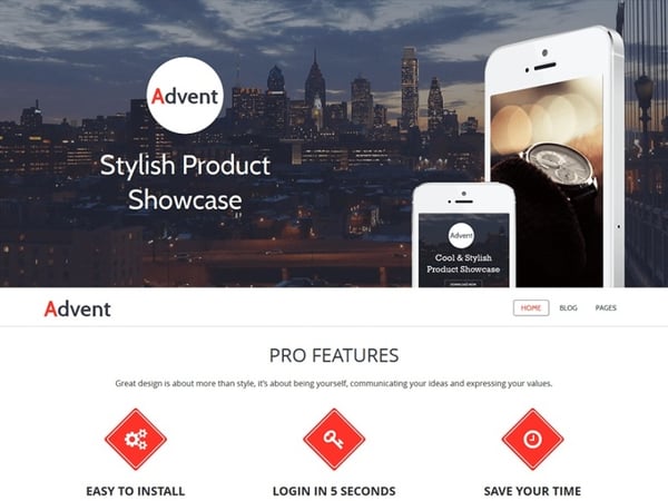 Advent WordPress Theme