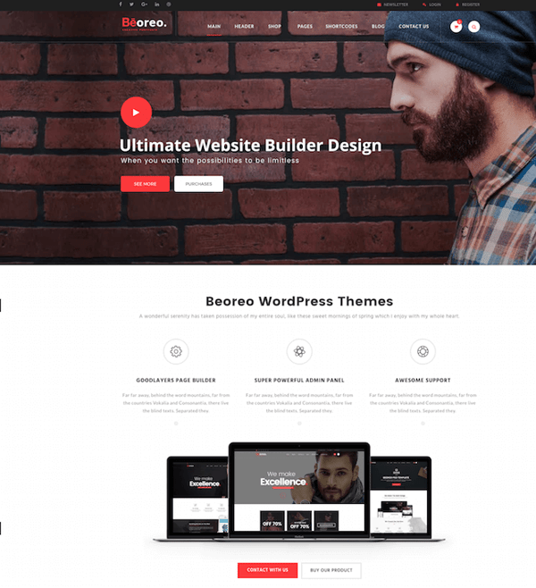 creative wordpress themes: Beoreo