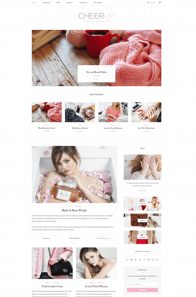 CheerUp WordPress Theme 