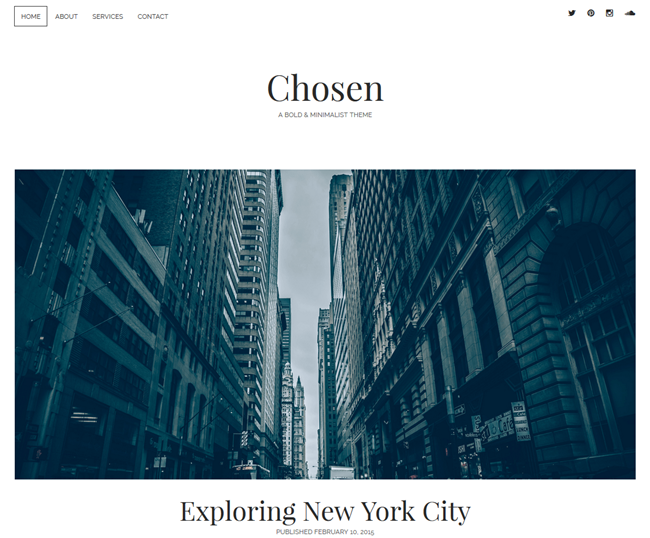 chosen free theme