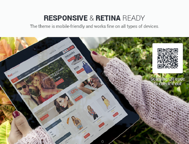 Flatastic right-to-left (RTL) WordPress theme