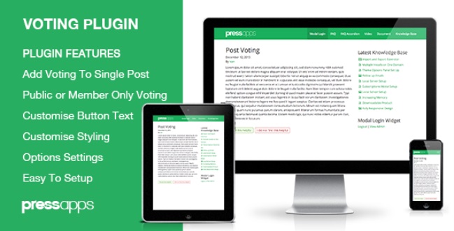 Post voting WordPress plugin