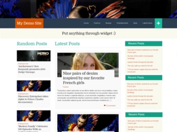 WP FlatThirteen free WordPress theme