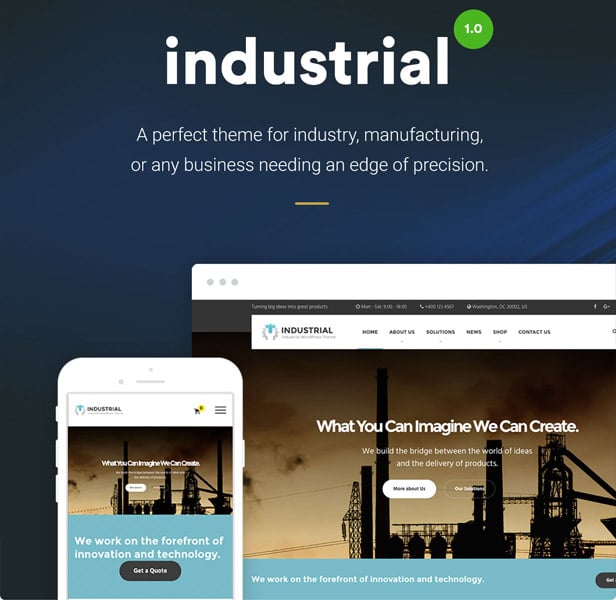 Business and Industry Industrial WordPress Theme 