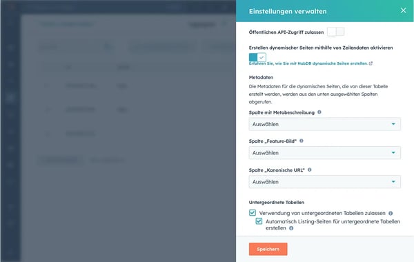 Den Zugriff auf HubDB-Inhalte verwalten