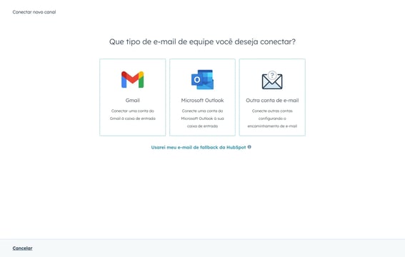 captura de tela do software de caixa de entrada compartilhada da hubspot