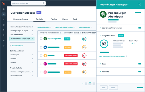 Customer Success Workspace in HubSpot