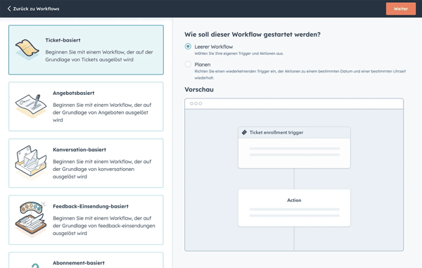 Auf Unterhaltungen basierender Workflow-Designer