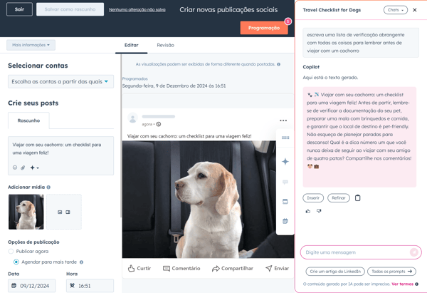 Gerador de post por IA