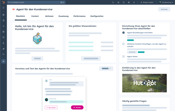 Breeze AI – Agent für den Kundenservice _Übersichtsseite-1