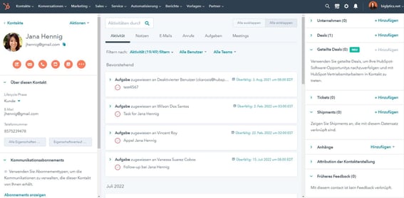 CMS mit CRM-Integration von HubSpot