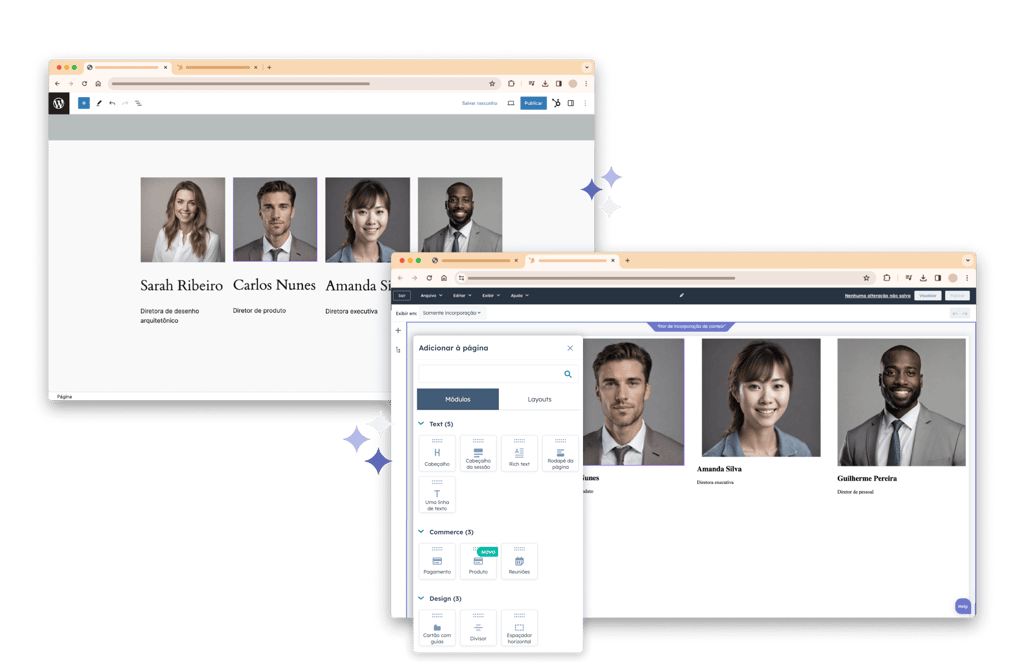 incorporação de conteúdo pela HubSpot