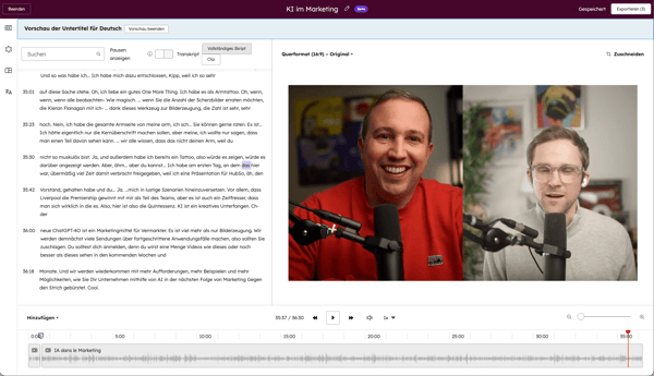 Videomarketing-Tool von HubSpot: Videobearbeitung