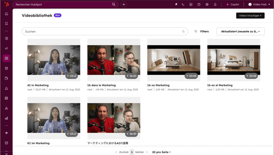 Videomarketing-Tool von HubSpot
