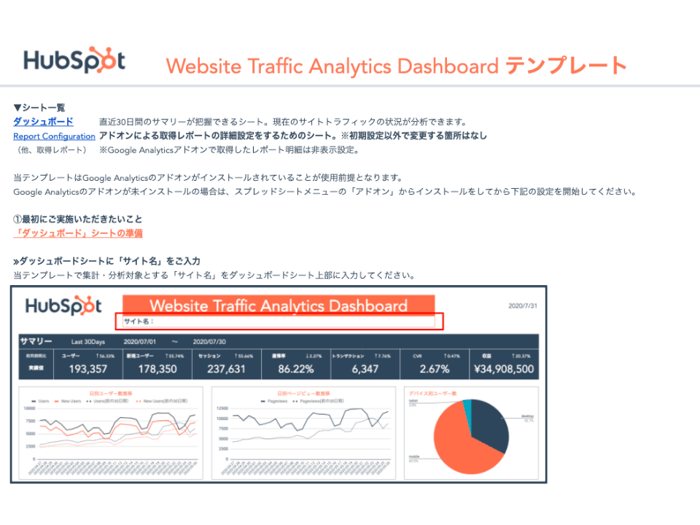 WEBサイト トラフィック分析ダッシュボード_01