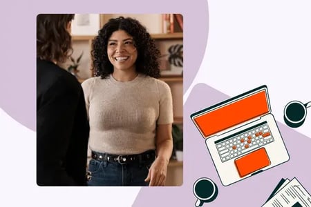 woman uses real-time lead routing automation for companies with 5+ product lines and regional sales teams