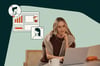 woman uses a sales playbook automation for companies with 3+ product lines and vertical-specific messaging