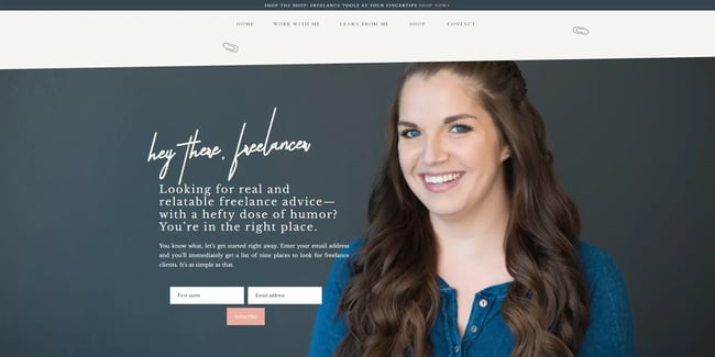 Kat Boogaard freelancer website design