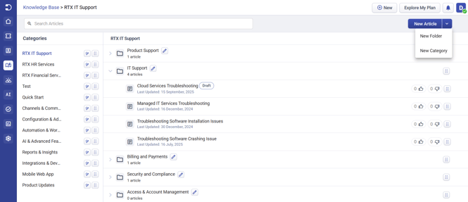 Knowledge Base - Desk365