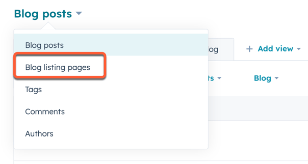 select-blog-listing-pages