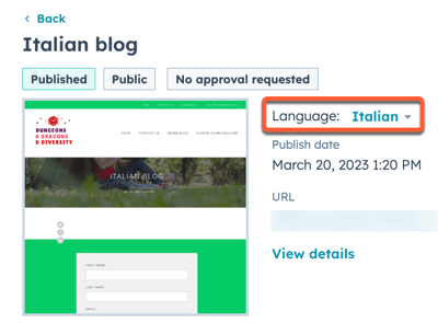 set-blog-language-in-analytics