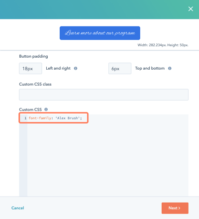 set-custom-font-for-cta