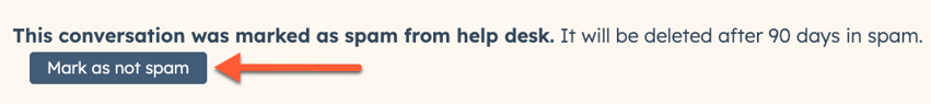 Mark emails as not spam