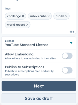 KB - Youtube Mobile Publish