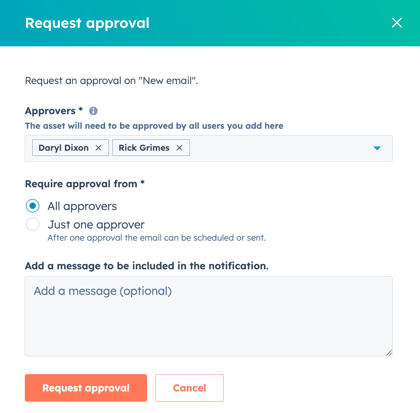 KB - social request approval
