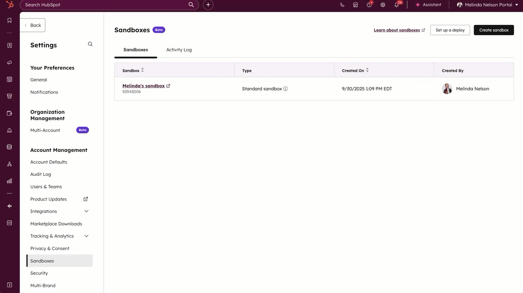 Animated GIF showing how to set up a deploy.