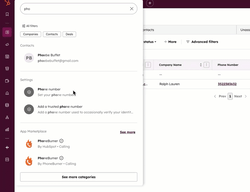 An animated GIF showing how to search using filters.