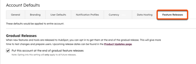 A screenshot showing the gradual release checkbox.