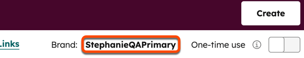 สร้างหน้าจอลิงก์การชำระเงินด้วยแบรนด์ที่เลือกเป็นแบรนด์เริ่มต้นที่มุมขวาบน