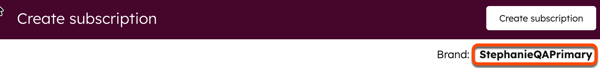 สร้างหน้าจอการสมัครสมาชิกด้วยการตั้งค่าแบรนด์ที่เลือกเป็นแบรนด์เริ่มต้นที่มุมขวาบน