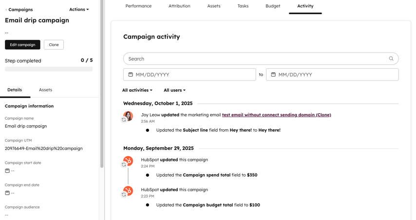 campaigns-activity-history