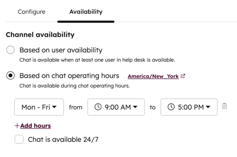 Chatflows-Verfügbarkeit