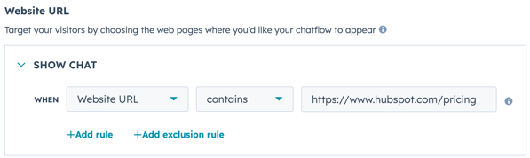 chatflows-set-up-targeting-rules