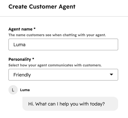 create-custumer-agent