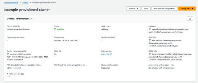 data-management-amazon-redshift-server-UI