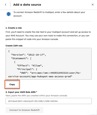 data-management-connect-redshift-account