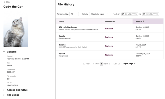 files-detail-view-history-page