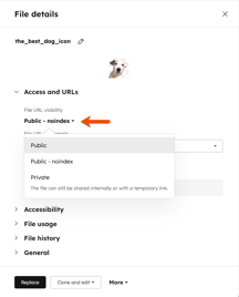 Manage the URL of files uploaded to the files tool