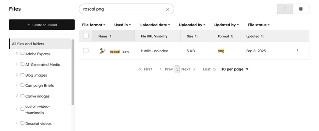 ファイル名検索