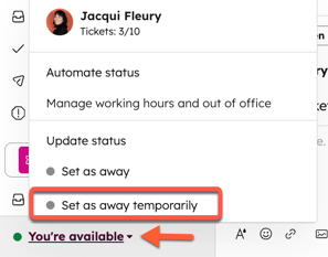 help-desk-set-status-as-away-temporarily